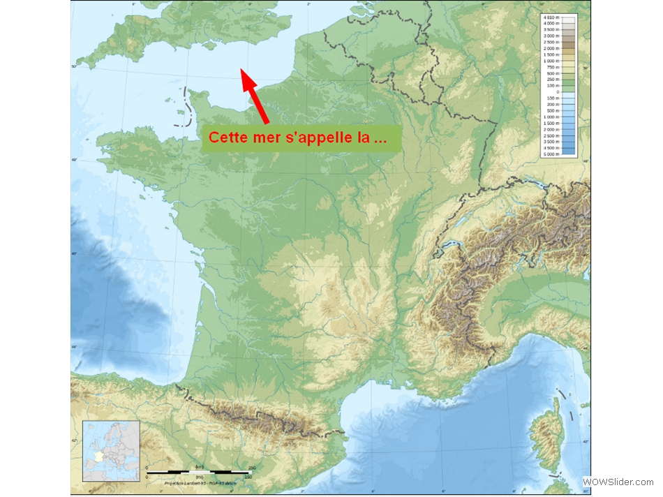 Repères géographiques - Les frontières, les reliefs et les fleuves de France - La Manche