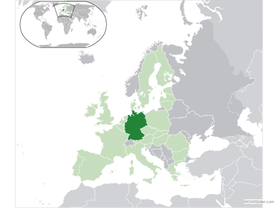 Repères géographiques - Les pays d'Europe - Allemagne