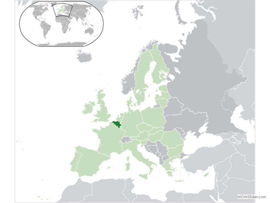 Repères géographiques - Les pays d'Europe - Belgique