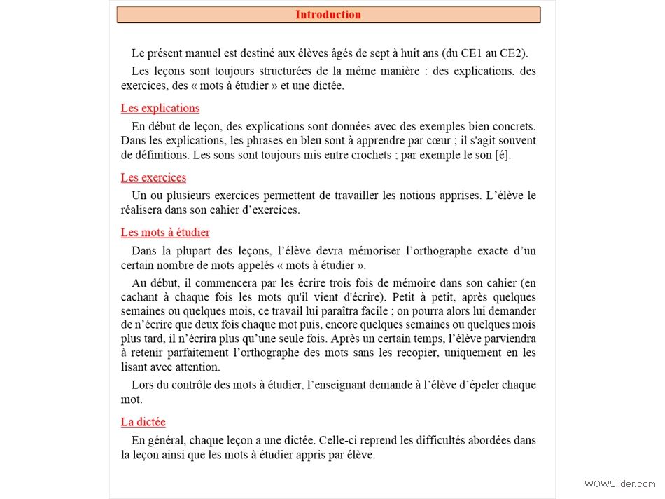 Manuel d'orthographe CE1 - CE2 - Page 01